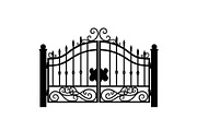 Ornate Wrought Iron Gate Vector Bund, an Illustration by Designs_River (Thumbnail 36 of 47)