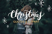 Merry Christmas quotes clipart svg, a Decorative Illustration by Angele ...