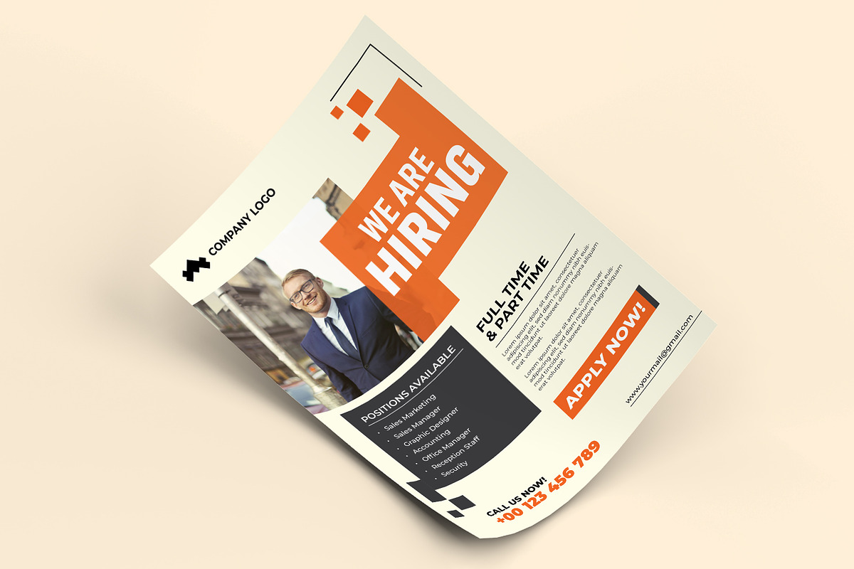 We Are Hiring Job Flyer Template, a Flyer Template by Sharifull11 (Photo 3 of 3)