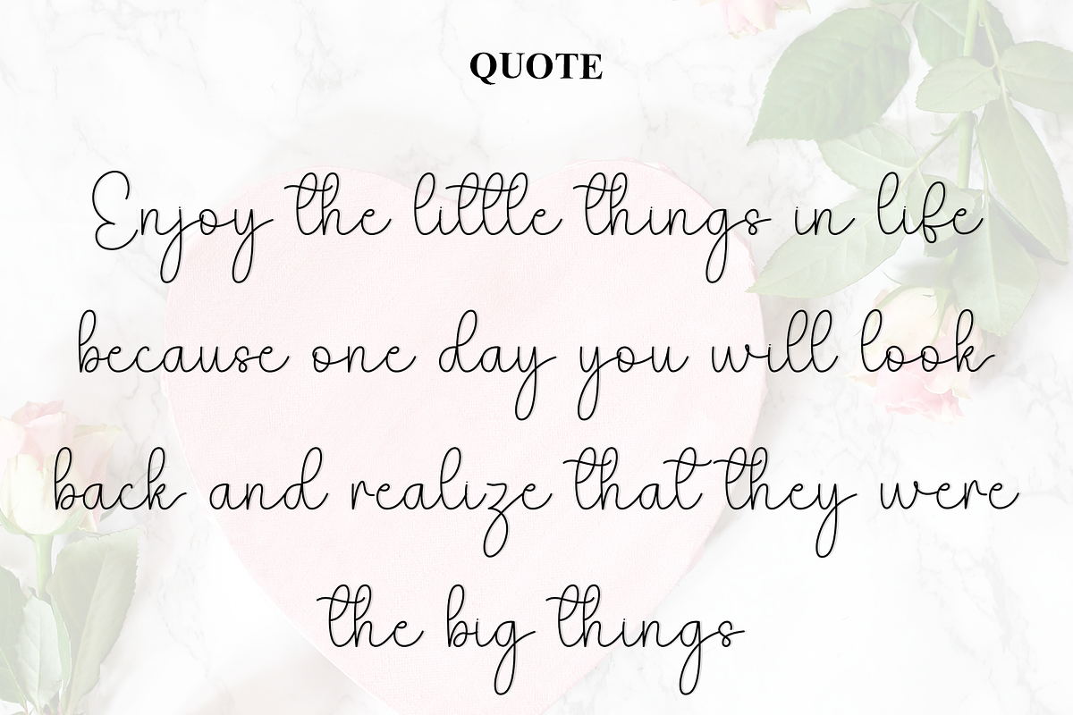 Nostalgia Valentine, a Handwritten Font by FreshTypeINK (Photo 5 of 8)