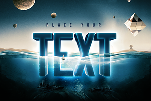 Underwater Text Logo Effect