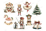 Nutcracker Clipart, a Seasonal Illustration by GlamArtZhanna (Thumbnail 3 of 6)