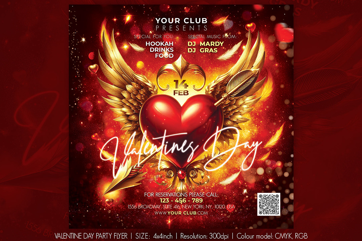 Valentine, a Flyer Template by Artolus (Photo 1 of 2)