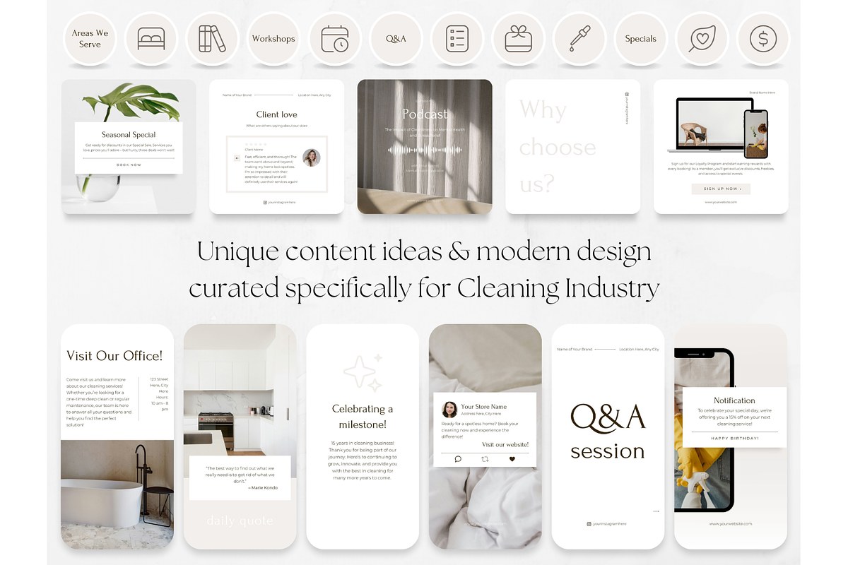 300 Cleaning Social Media BUNDLE, a Social Media Template by PatternLab. (Photo 6 of 10)
