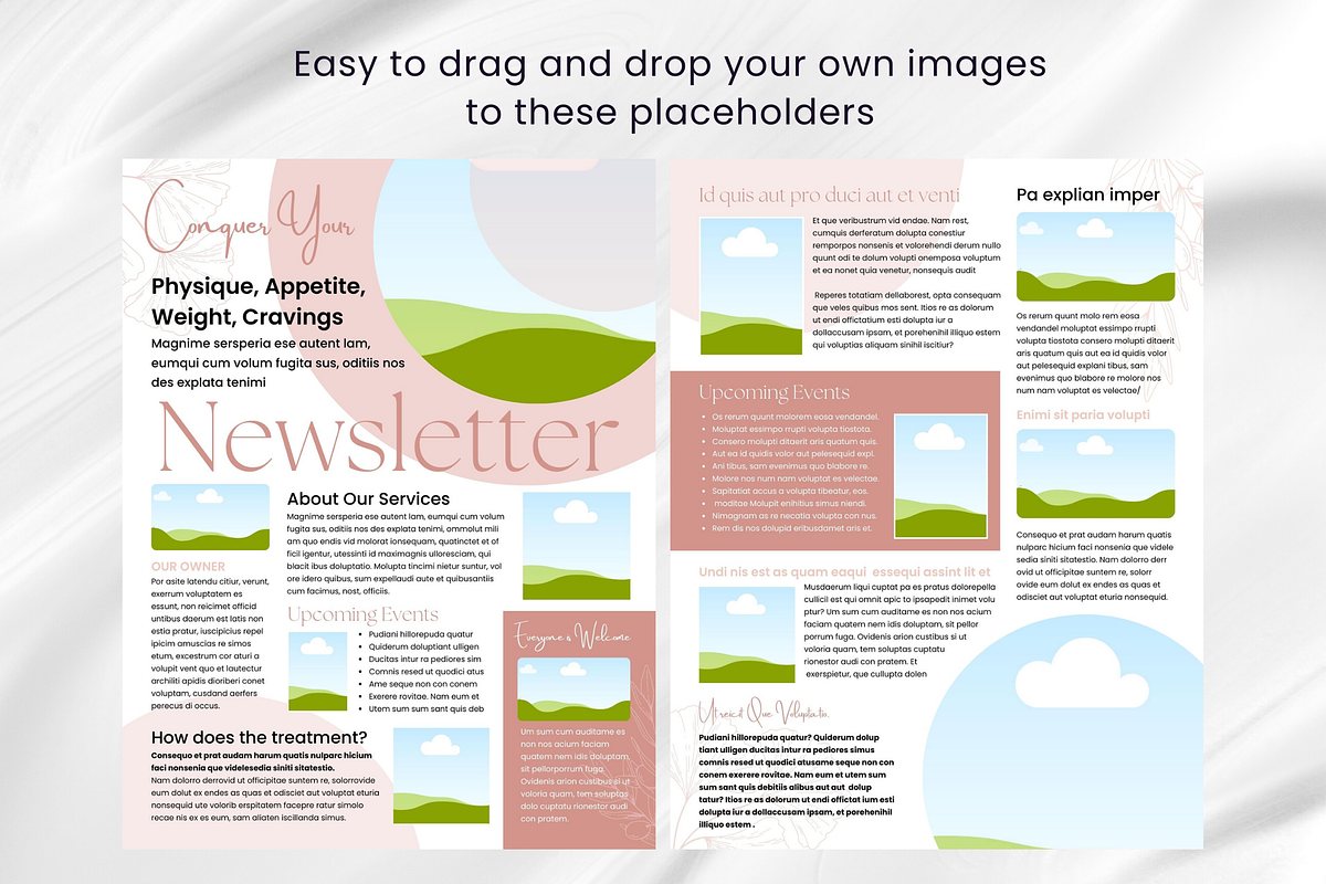 Yoga Class Newsletter Canva Template, an Email Template by PixelCraft (Photo 10 of 16)
