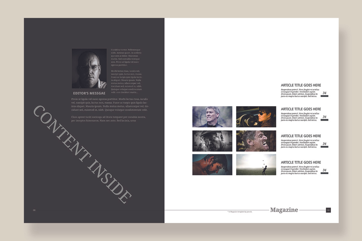 Magazine Template 07, a Magazine Template by pmvch (Photo 8 of 12)