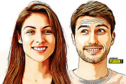 Cartoon Maker Photoshop Action, an Action Add-On by DesignCave (Thumbnail 4 of 5)