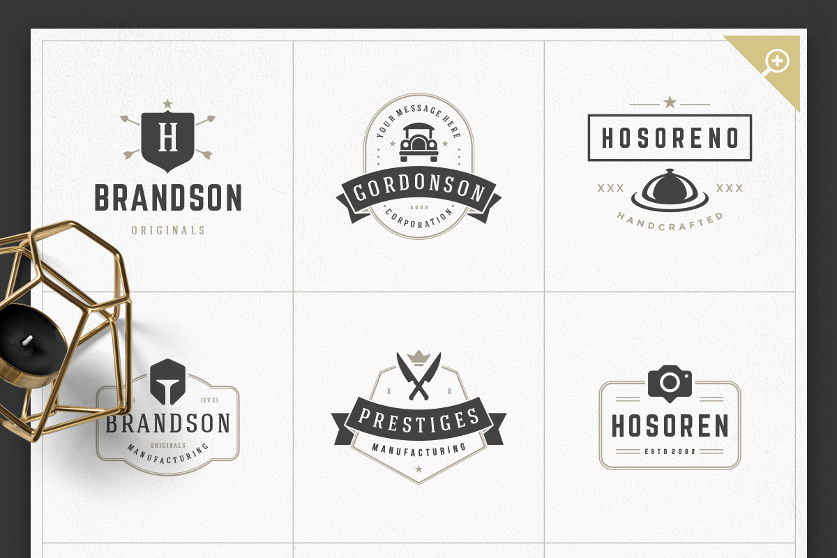 1000 Logos and Badges Bundle, a Branding & Logo Template by Vasya Kobelev (Photo 26 of 39)