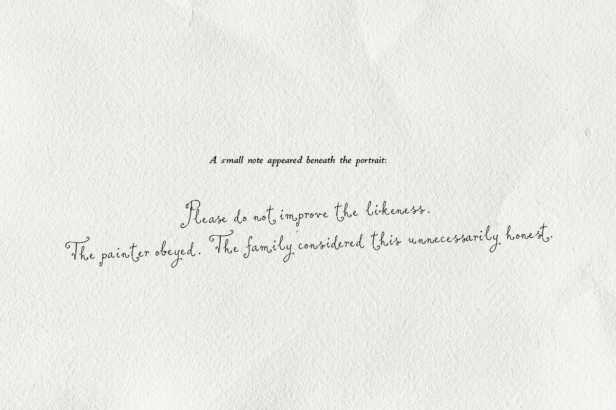 Yours, Maybe - Calligraphy Font, a Script Font by Mneme (Photo 4 of 8)