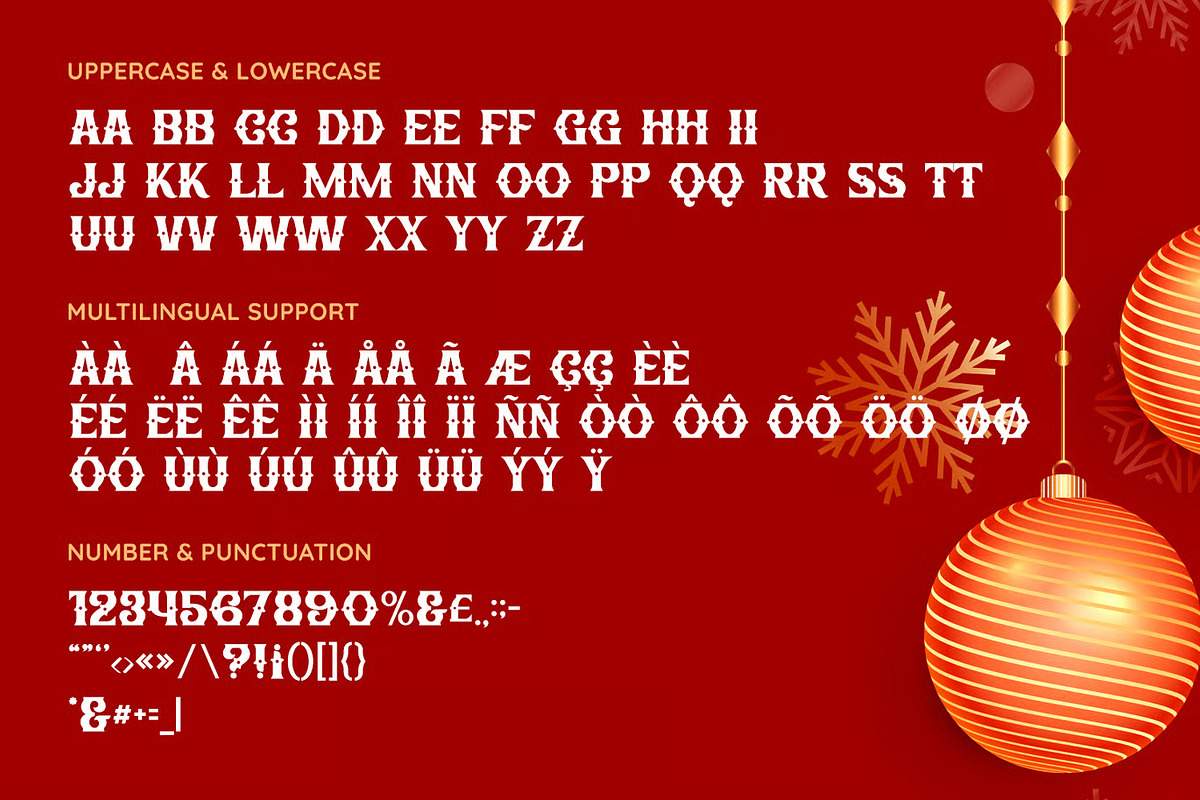 Clauz Font, a Sans Serif Font by Runsell Studio (Photo 4 of 4)