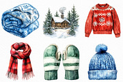 Chilly Christmas Day Clipart, an Illustration by Craft Nest (Thumbnail 3 of 6)