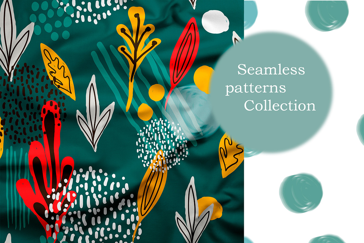 Set of seamless abstract patterns., a Pattern Graphic by DeMih (Photo 5 of 11)