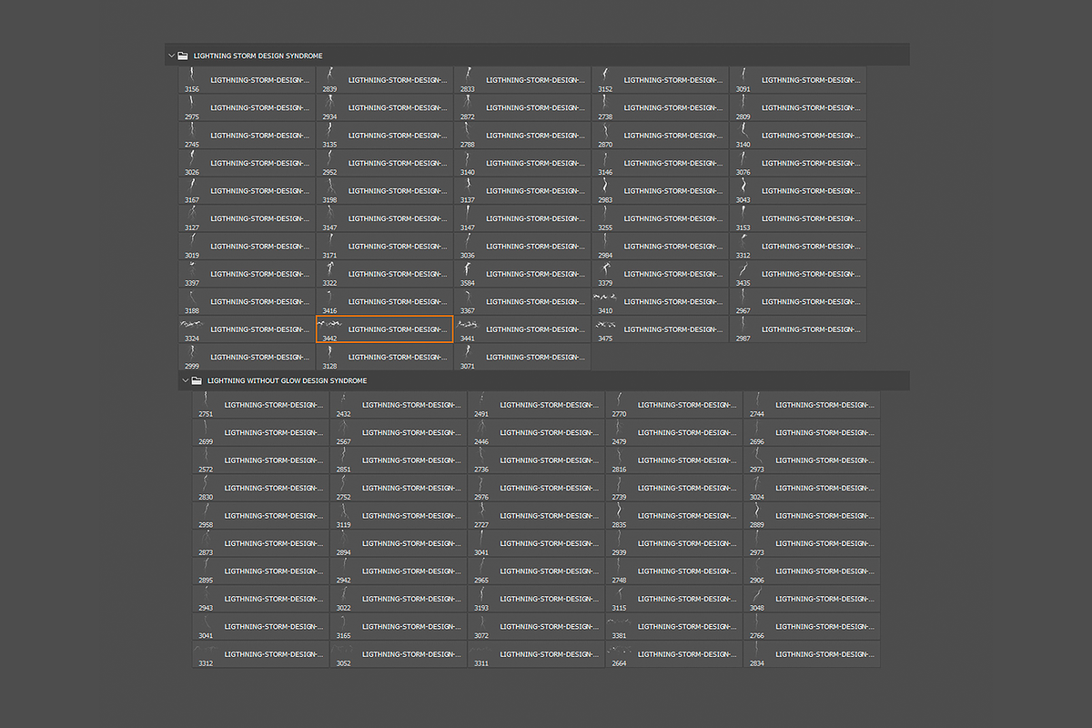Lightning Storm Brush Pack, a Brush Add-On by Design syndrome (Photo 2 of 6)