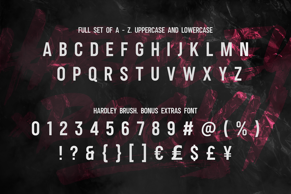Hardley Brush x Rocky (font duo), a Handwritten Font by Negara Studio (Photo 7 of 12)