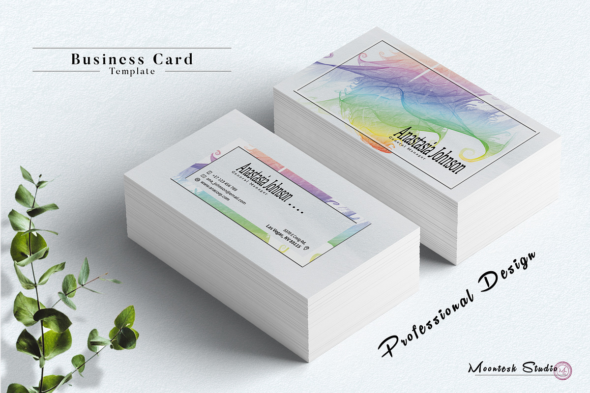 Business Card Template, a Business Card Template by Moontesk (Photo 2 of 5)