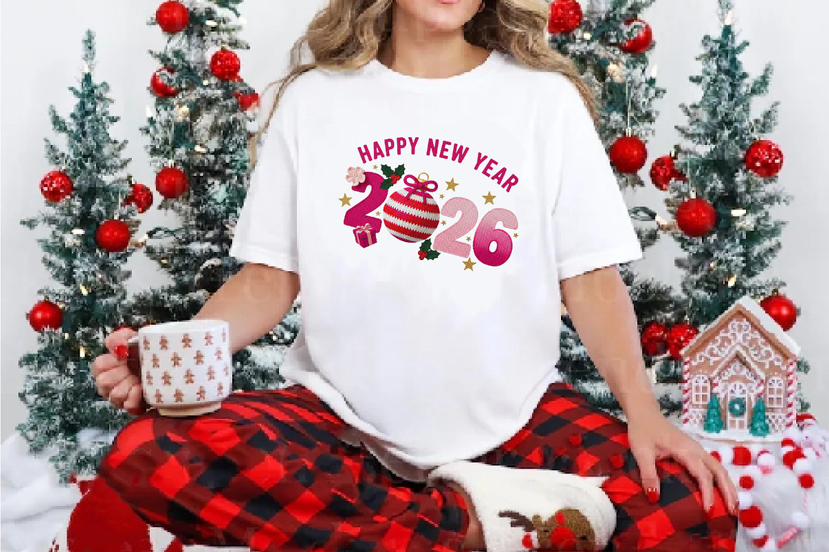 Happy New Year 2026 PNG, Christmas, an Illustration by DreamArtGraphic (Photo 3 of 6)