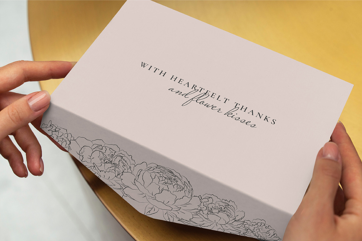 Line Art Peonies Illustrations, a Decorative Illustration by La Petite Line Art (Photo 11 of 11)