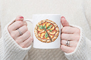 Pastries Watercolor Clipart Set, an Illustration by Watercolor design (Thumbnail 11 of 12)