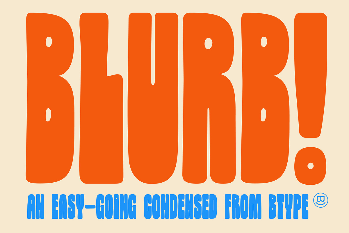 Blurb Chunky Condensed Display Font, a Sans Serif Font by BTYPE (Photo 1 of 12)