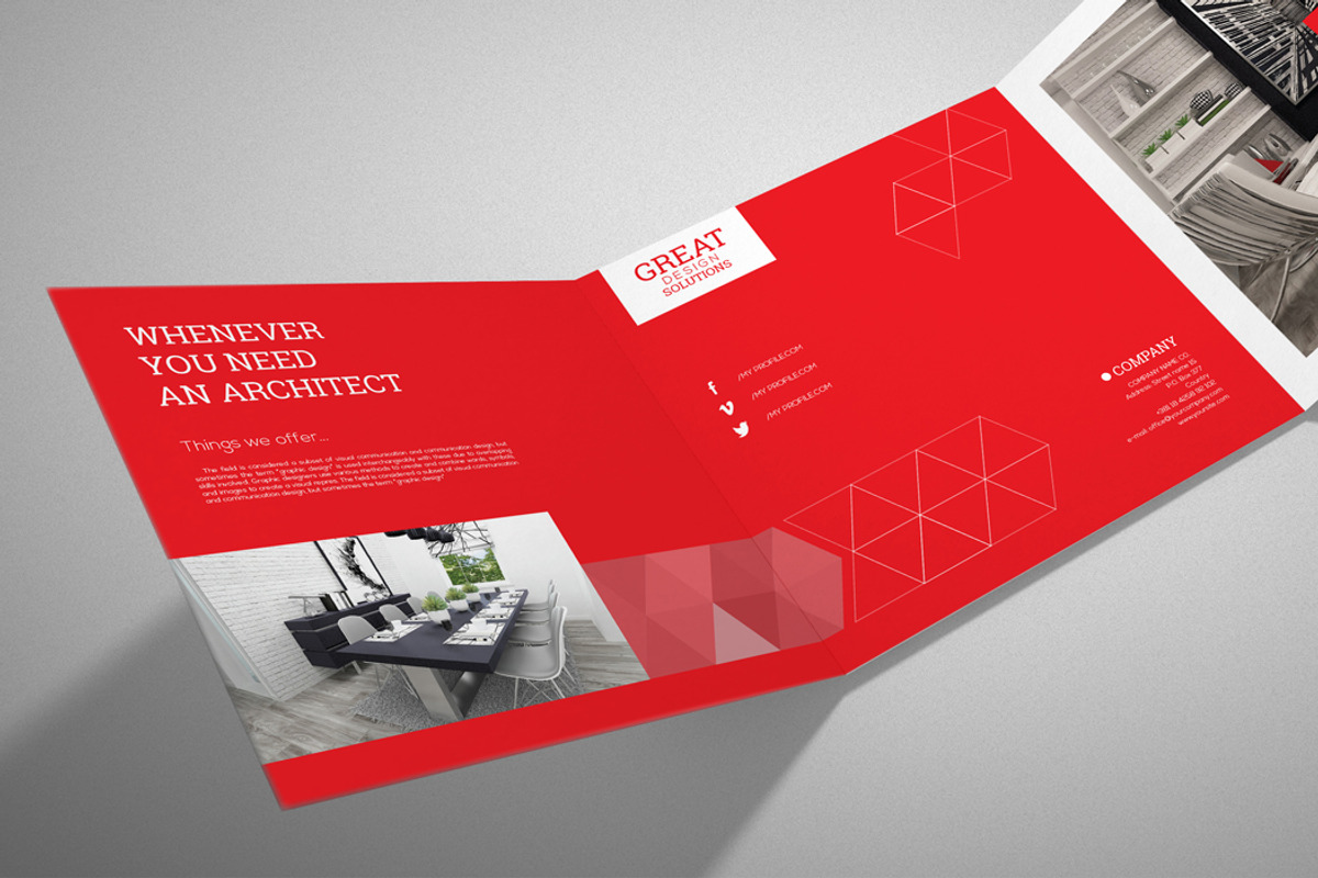 Interior Design Square Brochure, a Brochure Template by RudanStudio (Photo 3 of 7)
