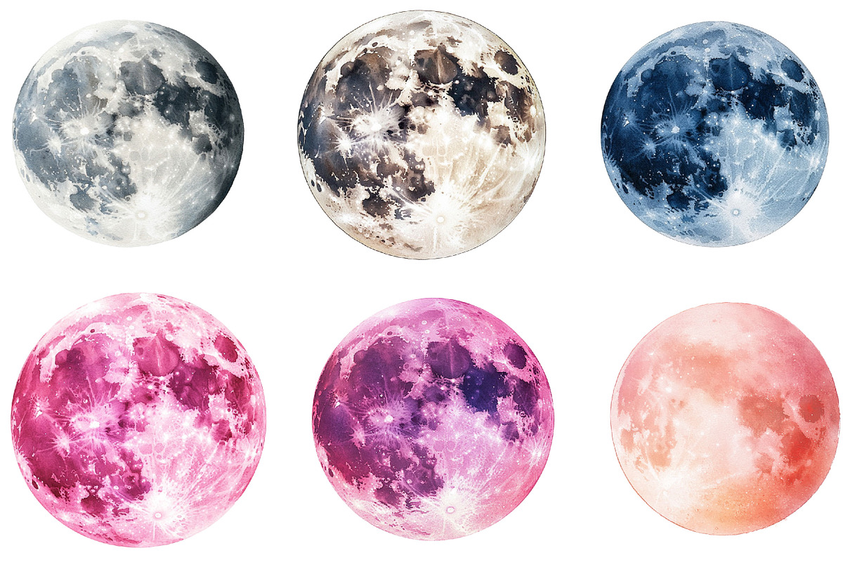 Celestial Moon Clipart Bundle, an Illustration by Pixels.Craft (Photo 4 of 6)