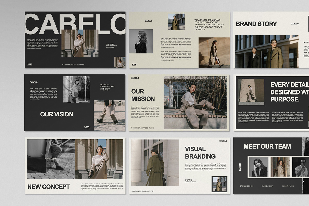 CABELO Modern Brand Keynote, a Presentation Template by Portocraft (Photo 1 of 7)