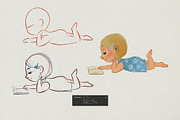Character Design Kids. Stamp Brushes, a Brush Add-On by Maria Summer (Thumbnail 3 of 10)