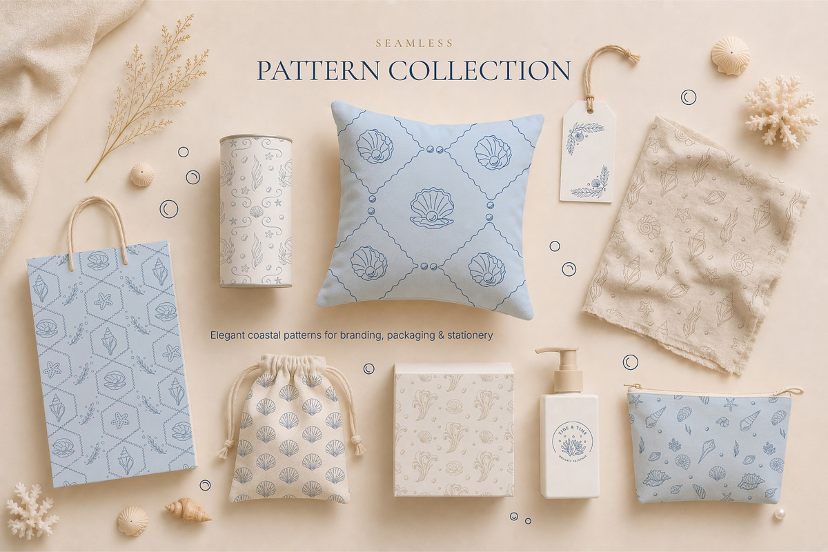 Ocean Muse — Coastal Branding Kit, an Object Graphic by AnnMsl Lab (Photo 4 of 7)