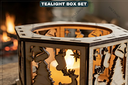 Christmas Tea Light Holder Bundle, a Graphic by AtacanDigital (Thumbnail 5 of 7)