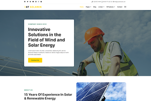 AT Solaren Onepage WordPress Theme