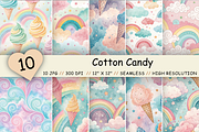 Cotton Candy Digital Paper, seamless, a Pattern Graphic by FloridPrintables (Thumbnail 1 of 7)