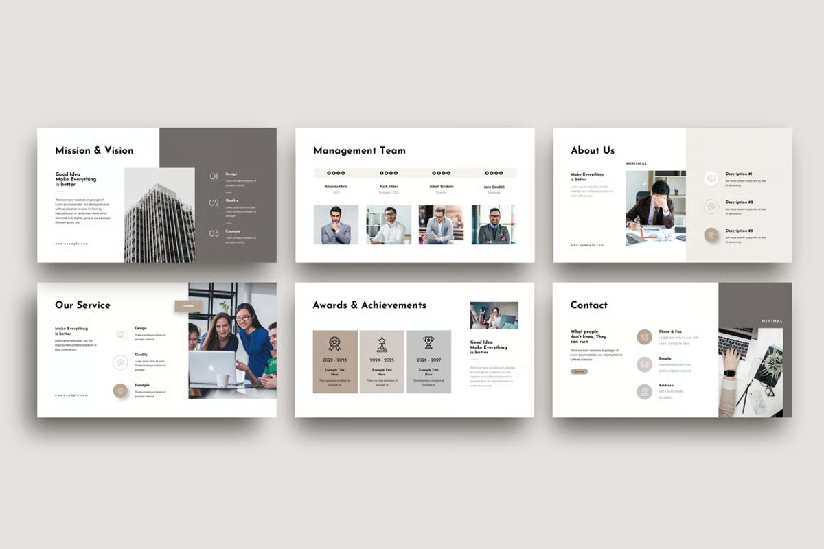 Minimal Presentation Template