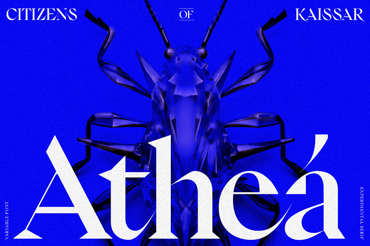 Athea — Variable Display Serif, a Serif Font by Sryga (Photo 1 of 8)