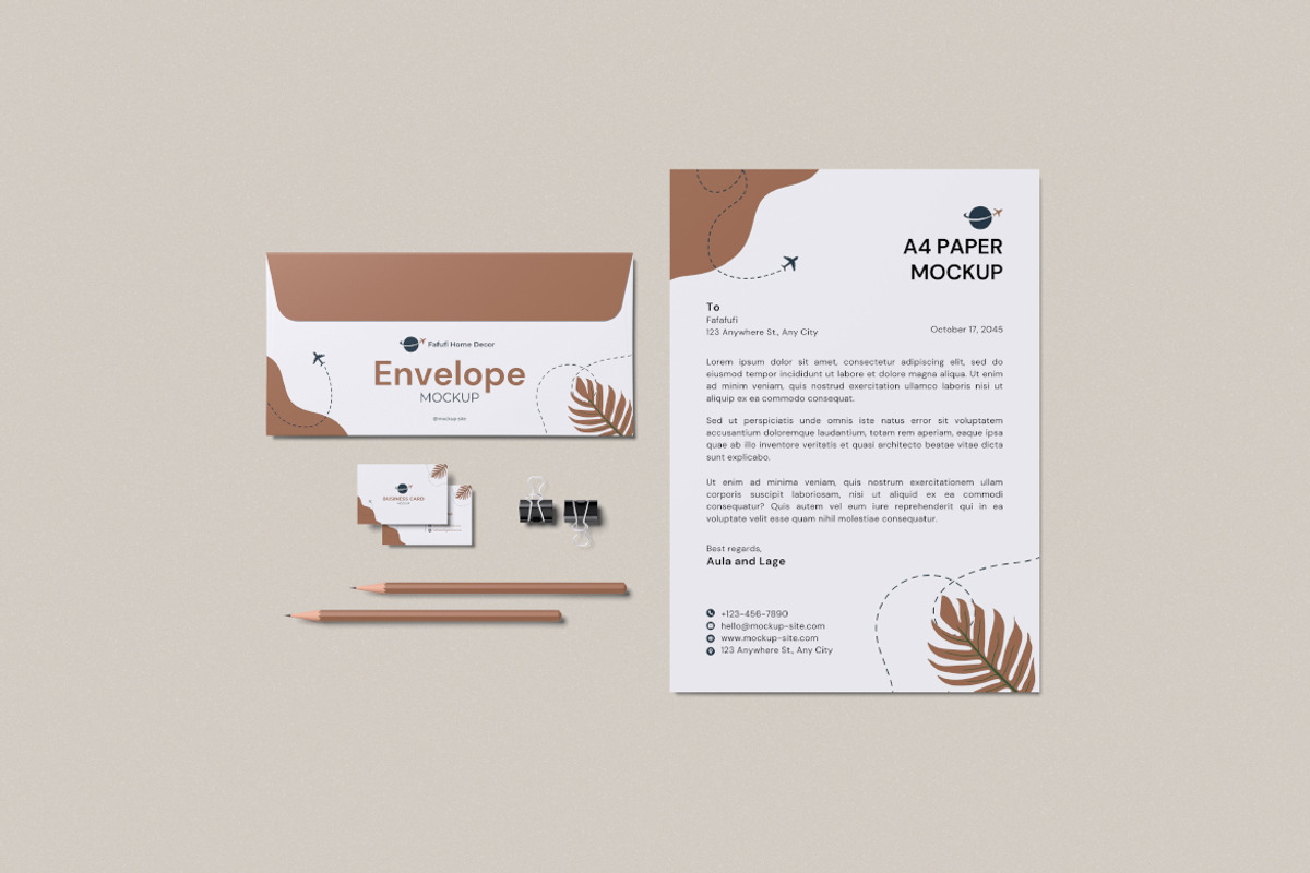 Stationery Mockup, an Advertising Mockup by Twins_studio926 (Photo 1 of 5)