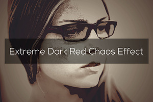 Extreme Dark Red Chaos Effect
