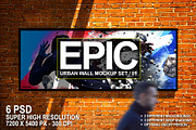 Urban Wall Mockup Set 01, a Print Template by Epic By Design (Thumbnail 1 of 6)