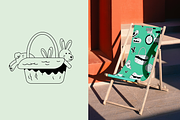 Summer Picnic. Line Graphic, a Person Illustration by Schumacher Shop (Thumbnail 5 of 13)