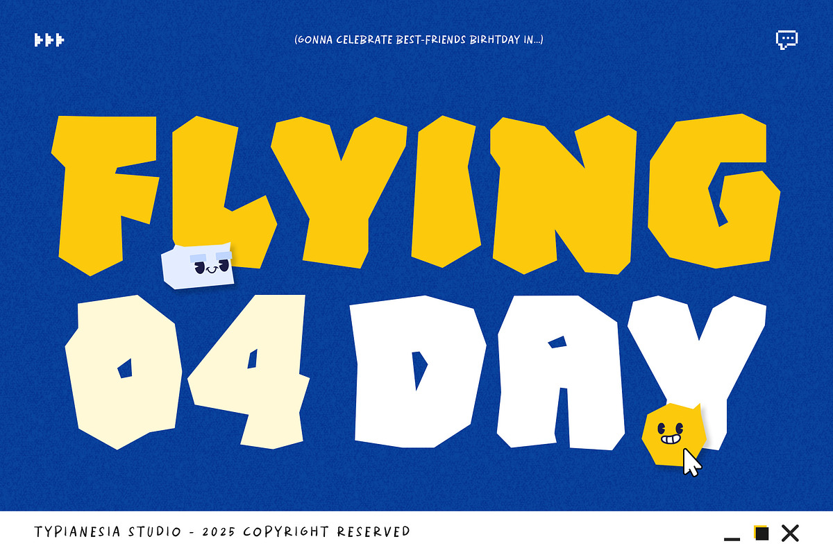 Fixtory - Bold Papercut Game Font, a Font by Typia Nesia (Photo 7 of 14)