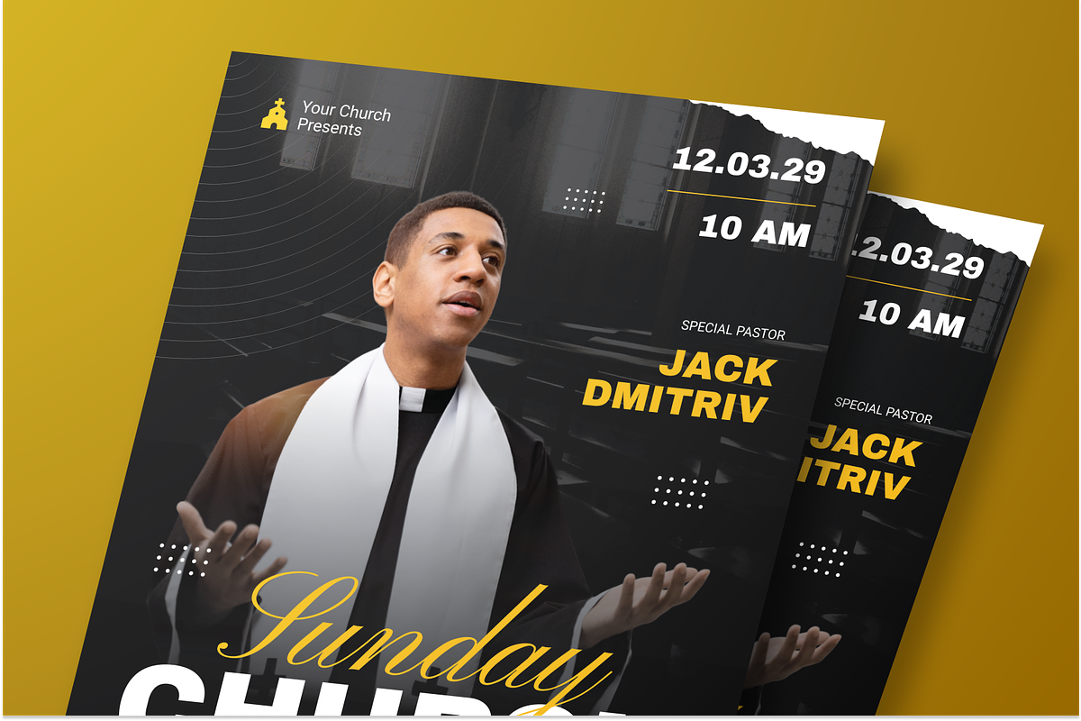 Sunday Church Flyer Set, a Flyer Template by Annora Studio (Photo 5 of 6)