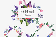 SALE! Florena watercolor floral, a Decorative Illustration by Julia Bogdan (Thumbnail 5 of 10)