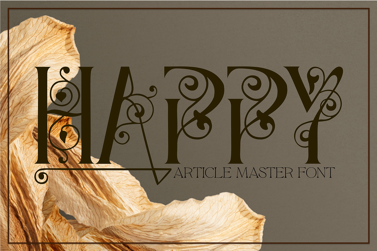 Article Master - Decorated Font, a Serif Font by 177Studio (Photo 4 of 9)