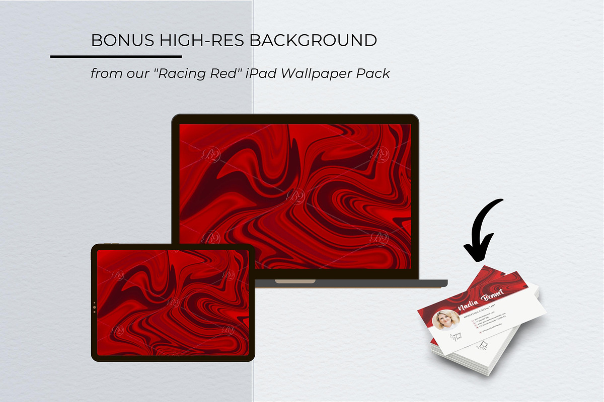 Business Card Canva Template, a Stationery Template by B2 Studio (Photo 4 of 11)