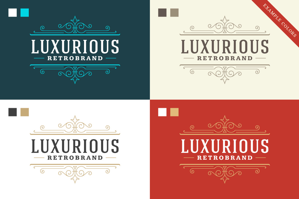 500 ornaments logos & monograms, a Branding & Logo Template by Vasya Kobelev (Photo 27 of 31)