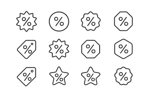 Collection of various discount, an Object Illustration by ZinetroN