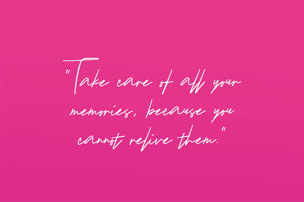 Vibes Signature, a Script Font by Pustudio (Photo 5 of 7)