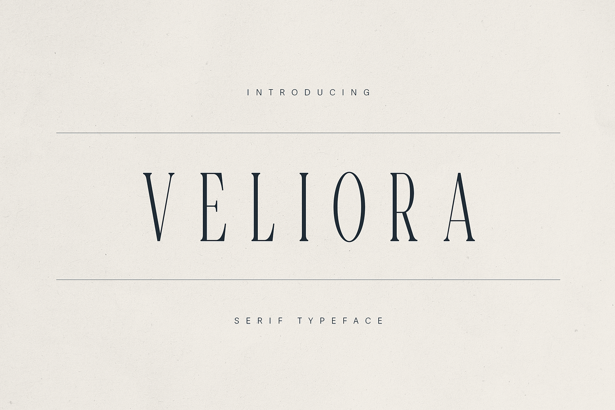 Veliora - Elegant Long Serif, a Font by Only Fonts (Photo 1 of 11)