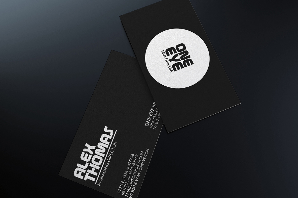 Minimal Black Business Card, a Business Card Template by Marvel (Photo 3 of 6)