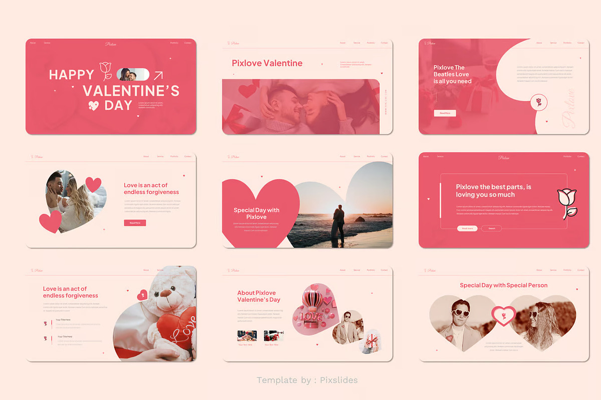 Love Themes Keynote Template, a Presentation Template by UInstrument (Photo 2 of 5)