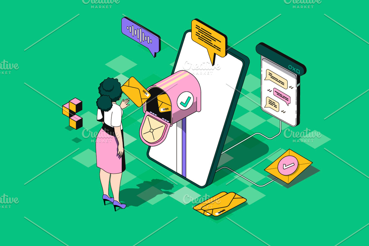 Business Isometric Web Illustrations, a Templates & Theme by alexdndz (Photo 13 of 21)