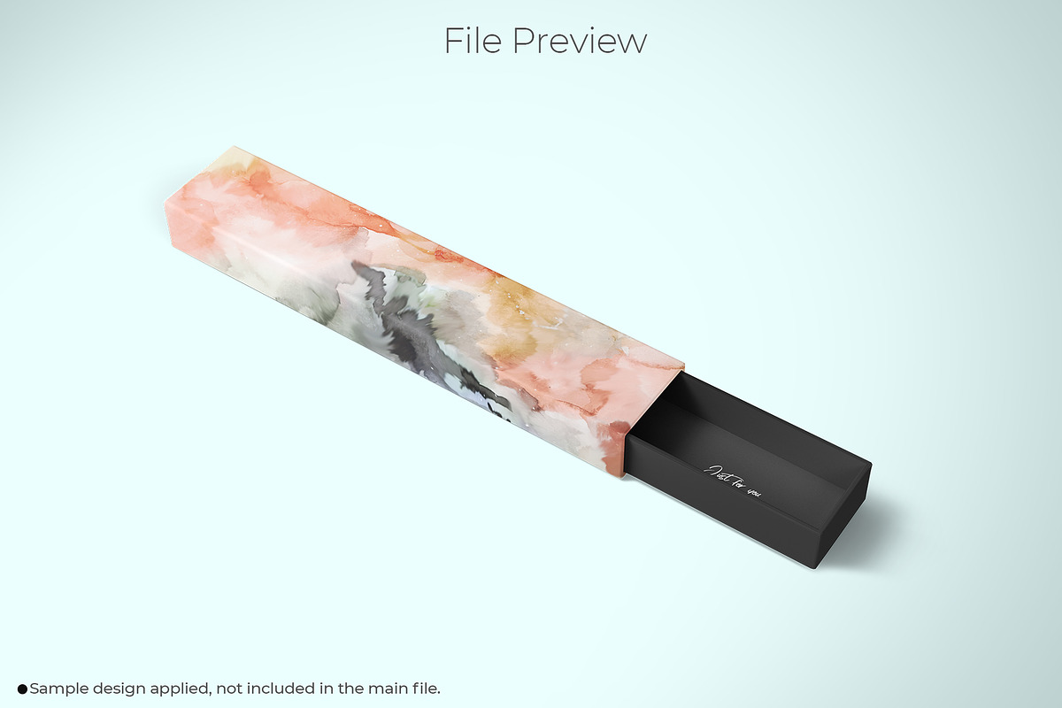 Slim Rectangular Sliding Box Mockup, a Packaging Mockup by Sheikhadesign